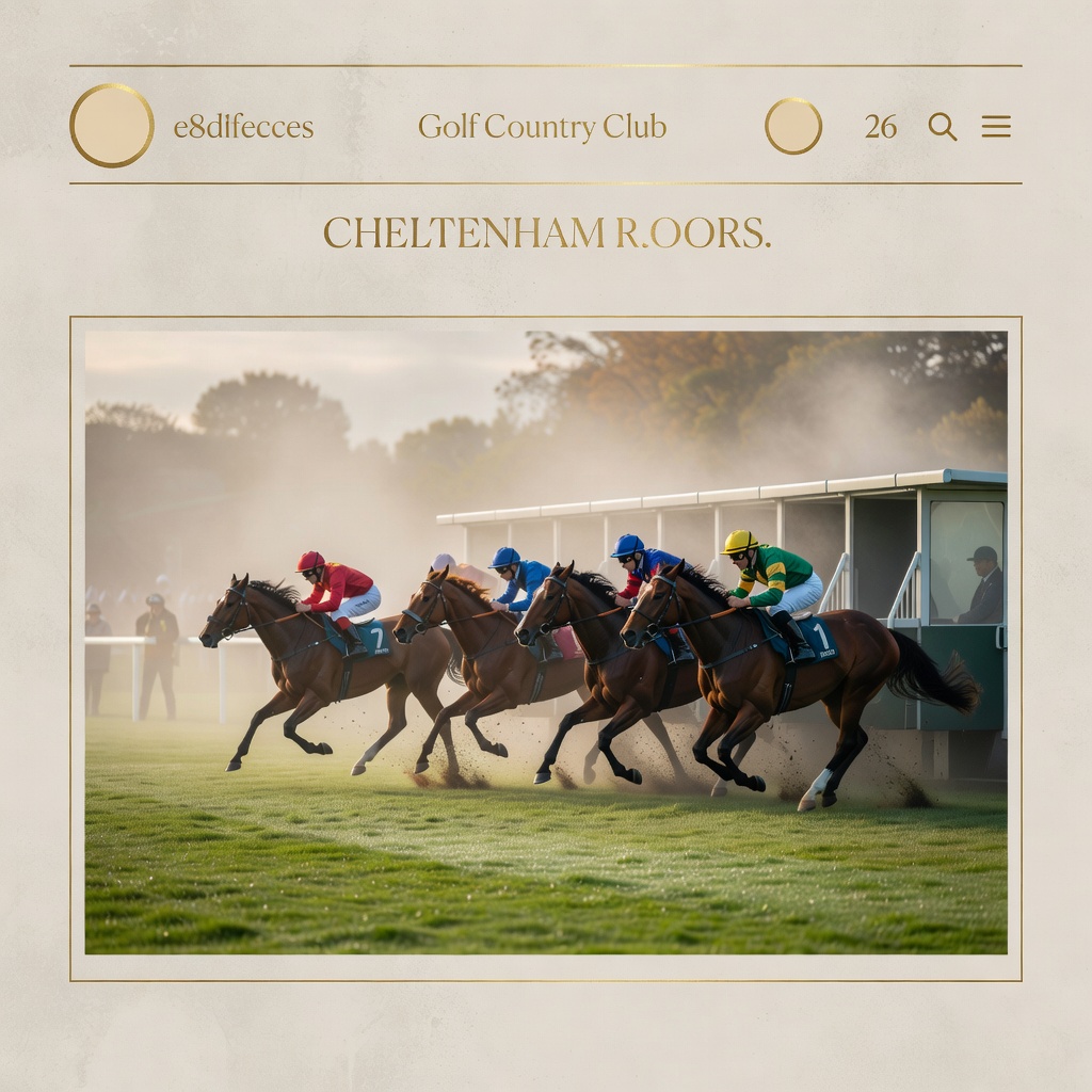 Horses leaving the starting stalls at Cheltenham Festival